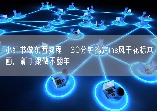 小红书做东西教程｜30分钟搞定ins风干花标本画，新手跟做不
